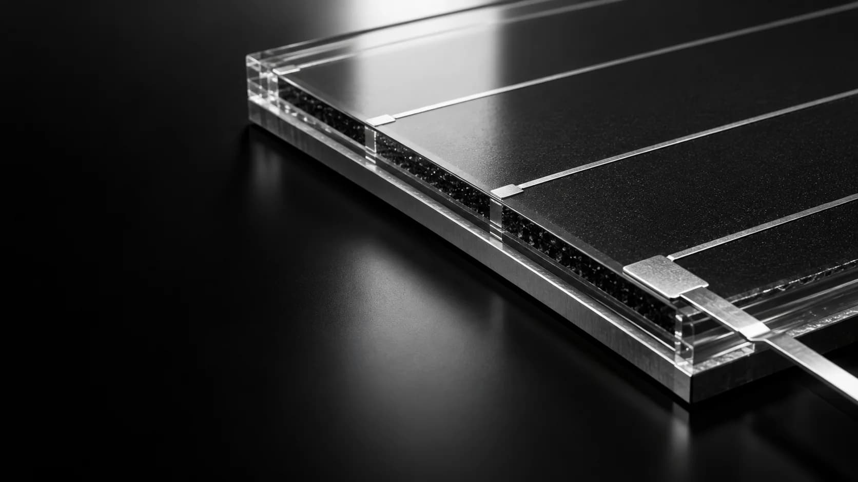 Concept rendering of a photovoltaic research cell under controlled illumination